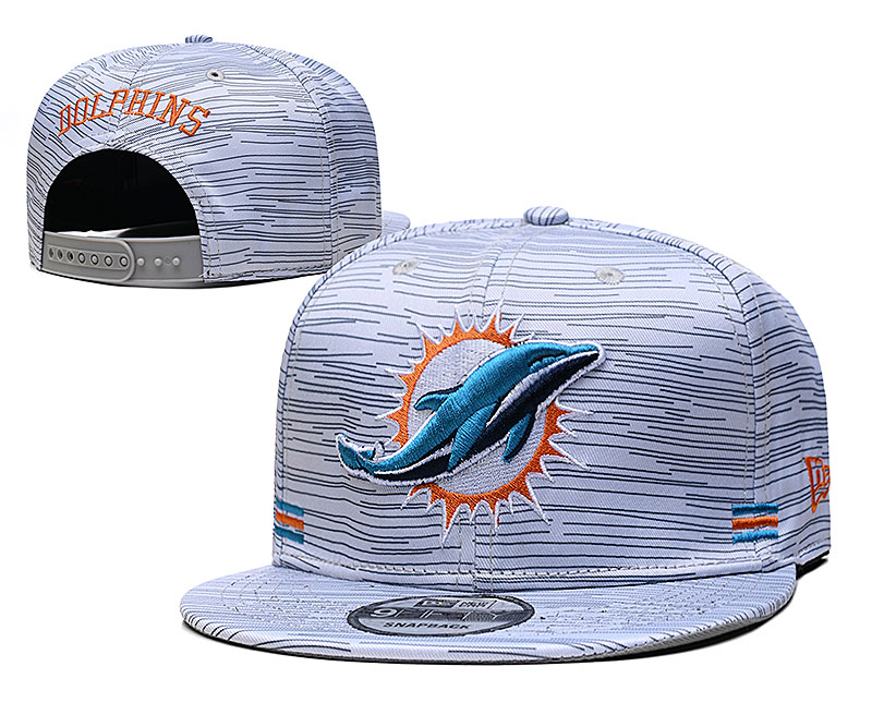2021 NFL Miami Dolphins Hat TX604->->Sports Caps